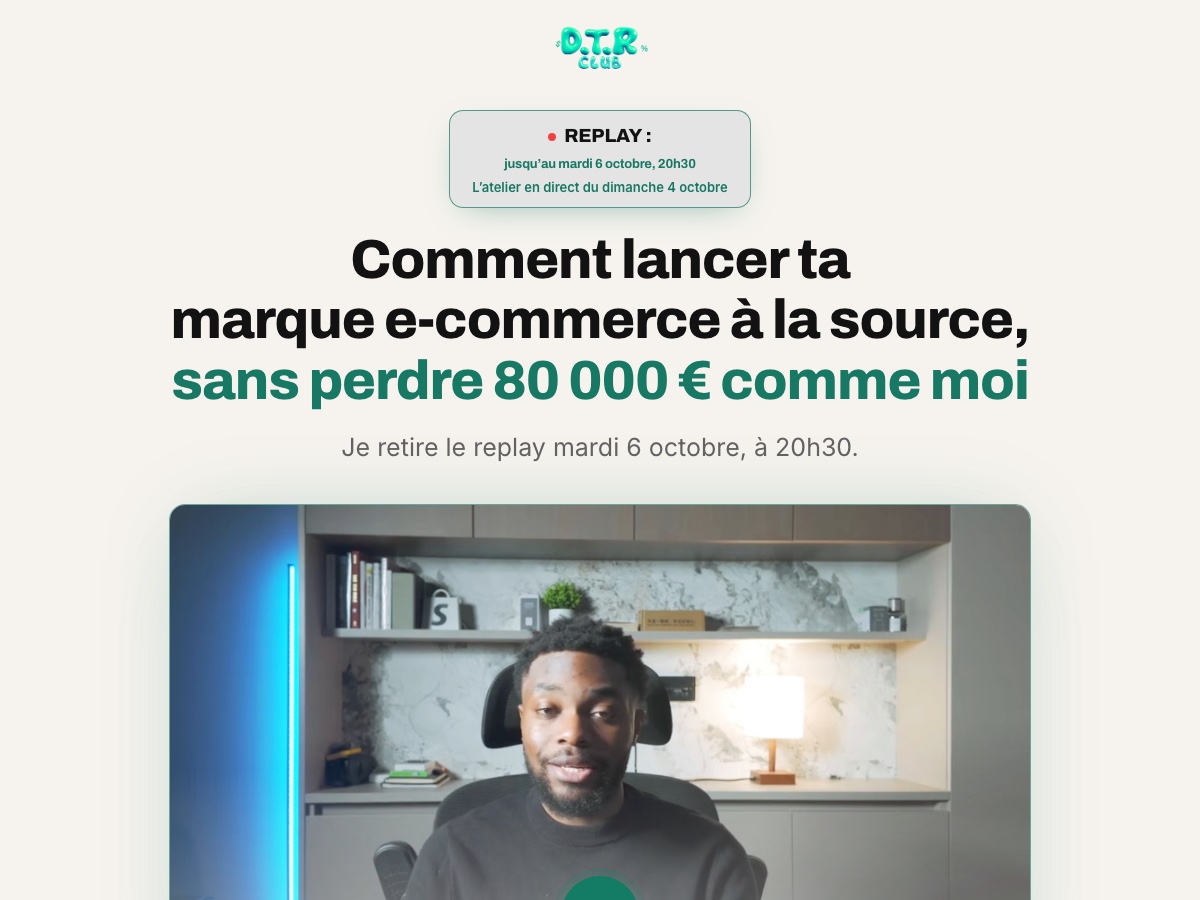 Aperçu : replay et candidature