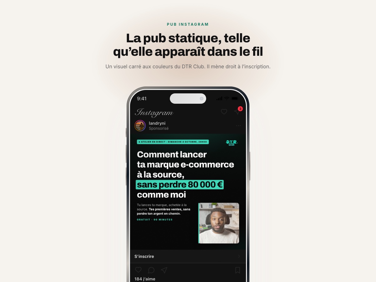 Aperçu : créative statique
